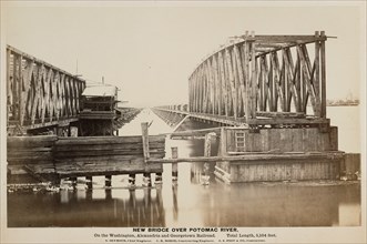 New Bridge over Potomac River. On the Washington, Alexandria and