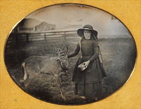 Portrait of a Girl with her Deer