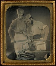 [Portrait of Two Metalworkers]