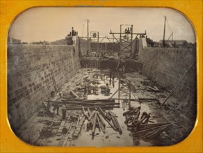 Canal Lock Under Construction