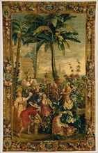 Tapestry: La Récolte des ananas, from L'Histoire de l'empereur