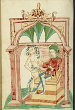 Josaphat Enthroned Tempted by a Naked Woman