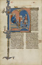 Initial N: King James I of Aragon Overseeing a Court of Law