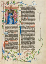 Initial A: King David Enthroned