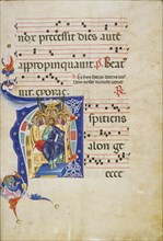Initial A: Christ in Majesty