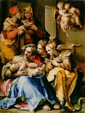 Holy Family with Saints Anne, Catherine of Alexandria, and Mary