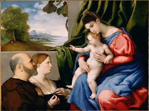 Madonna and Child with Two Donors