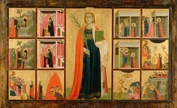 St. Catherine of Alexandria and Twelve Scenes from Her Life