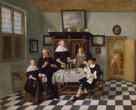 Family Group in an Interior