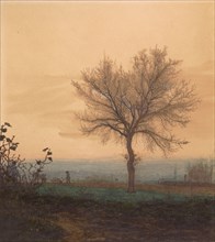 Landscape with a Bare Tree and a Plowman