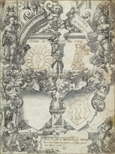 Design for a Marriage Window with the Seasons Spring and Summer