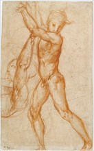 Study of a Nude Boy, Partial Figure Study (recto),  Study of a S