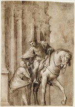 Saint Martin Dividing His Cloak with a Beggar