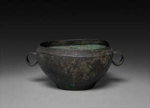Bronze Dish, Chou design. China. Bronze; overall: 7.7 cm (3 1/16 in.).