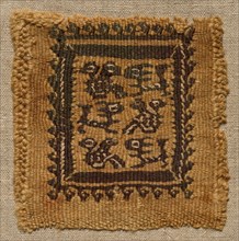 Fragment, with a Segmentum, from a Tunic, 400s - 600s. Egypt, Byzantine period, 5th - 7th century.