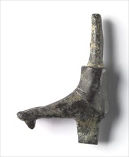 Bronze Mount from a "Shawabty Bundle": Right Foot, c. 1336-1256 BC. Egypt, Thebes, Wadi Qubbanet