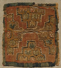 Square, Probably a Segmentum from a Tunic, 800s. Egypt, Abbasid or Tulunid period, 9th century.