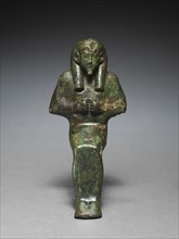 Statuette of Seated God, probably Osiris-lah, 664-525 BC. Egypt, Late Period, Dynasty 26 or later.