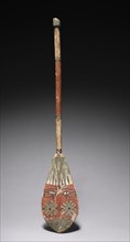 Model Steering Oar, 2040-1648 BC. Egypt, Middle Kingdom. Painted tamarisk; overall: 39.3 x 6.8 x 1