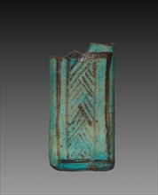 Kohl Container, 1295-1186 BC. Egypt, New Kingdom, Dynasty 19. Turquoise faience with black painted