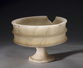 Ribbed Bowl (Tazza), 1391-1337 BC. Egypt, New Kingdom, Dynasty 18, reign of Amenhotep III to