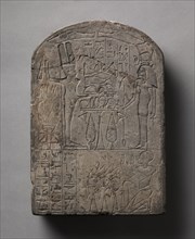 Stele of Neferrenpet, 1400-1296 BC. Egypt, Probably Thebes, New Kingdom, late Dynasty 18, 1540-1296