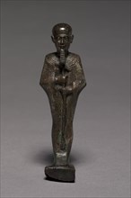 Statuette of Ptah, 664-525 BC. Egypt, Late Period, Dynasty 26 or later. Bronze, solid cast;