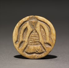 Seal Amulet, 2300-2124 BC. Egypt, Late Old Kingdom, Dynasties 5-6, 2647-2124 BC. Bone; diameter: 2