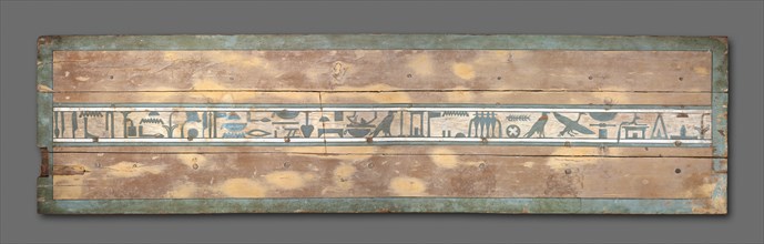 Coffin of Senbi (Lid), 1918-1859 BC. Egypt, Meir, Middle Kingdom, Dynasty 12, reign of Amenemhat II