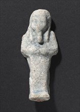 Shawabty of Ditamenpaankh,  c. 715-656 BC. Egypt, Late Period, Dynasty 25, c. 715-656 BC. Faience;