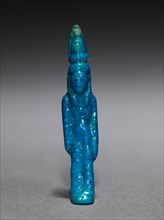 Amulet of Mut, 1069-715 BC. Egypt, Third Intermediate Period. Turquoise faience; diameter: 4.9 x 1