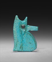 Eye of Horus Amulet, 945-715 BC. Egypt, Third Intermediate Period, Dynasties 22-25. Turquoise