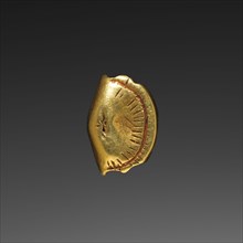 Wallet Bead, 1540-1296 BC. Egypt, New Kingdom, probably Dynasty 18. Gold; overall: 0.9 cm (3/8 in.)