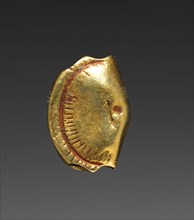 Wallet Bead, 1540-1296 BC. Egypt, New Kingdom, probably Dynasty 18. Gold; overall: 0.9 cm (3/8 in.)