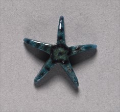 Amulet of a Star, 1980-1801 BC. Egypt, Middle Kingdom, Dynasty 12. Deep turquoise green faience;