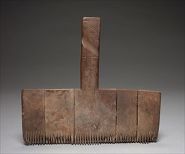 Carding Tool, Ptolemaic dynasty (or later). Egypt, Ptolemaic Dynasty (or later). Wood; overall: 25