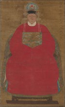 Madam Han Neefang, 1368- 1644. China, Ming dynasty (1368-1644). Hanging scroll, ink and color on