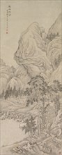 Landscape, 1644-1911. China, Qing dynasty (1644-1911). Hanging scroll, ink and slight color on