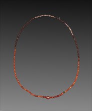 Necklace, 2040-1648 BC. Egypt, Middle Kingdom. Garnet, amethyst, and carnelian; overall: 26.8 cm