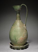 Ewer with Corolla Base, 907-1125. China, Manchuria, Liao dynasty (916-1125). Pottery; diameter: 54