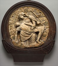 Pieta, 1500-1530. Spain, 16th century. Marble; overall: 30.5 x 30.5 x 8.6 cm (12 x 12 x 3 3/8 in.)