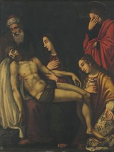 Pietà, late 1500s. Possibly Italy, Florence, late 16th century, or later. Oil on canvas; unframed:
