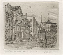 The Square, 1878. Otto H. Bacher (American, 1856-1909). Etching