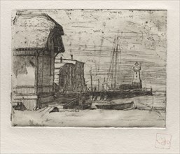 West Pier 1878, 1878. Otto H. Bacher (American, 1856-1909). Etching