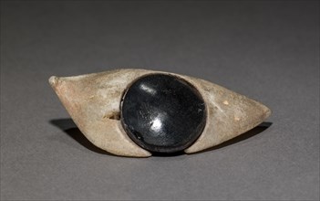 Inlay Eye from Coffin, 1980-1801 BC. Egypt, Middle Kingdom, Dynasty 12. Travertine and obsidian;