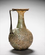 Pitcher with Handle, 300s or later. Syro-Palestinian, Roman, 4th Century, or later. Glass;
