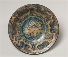 Bowl, 1300-1350. Iran, probably Sultanabad. Fritware with underglaze-painted design; diameter: 31.5