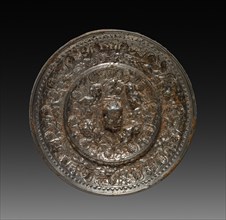 Mirror, 618-907. China, Tang dynasty (618-907). Bronze with silver inlay in lacquer; diameter: 11.8