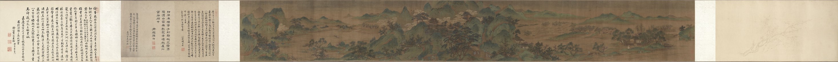 Landscape, The Palace of the Clouds, 1644-1911. China, Qing dynasty (1644-1911). Handscroll, ink on