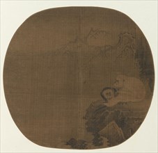 Monkey, 13th century. China, Yuan dynasty (1271-1368). Album leaf, ink on paper; diameter: 22.9 cm